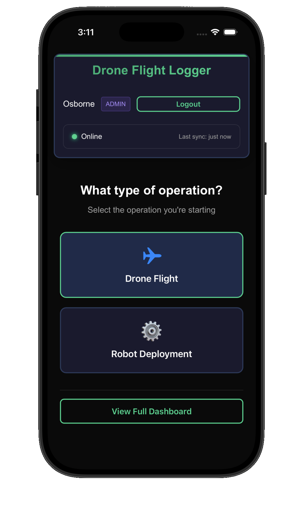 Quick-start logging