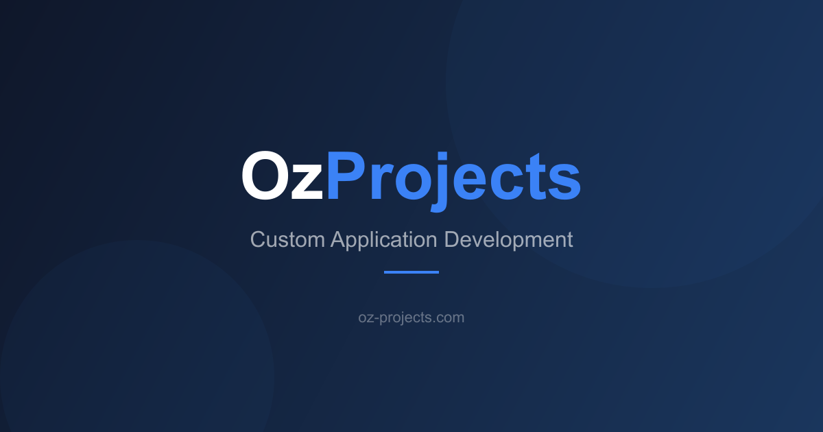 Oz Projects | Custom Software Development